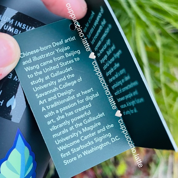 👌LAST FEW💜Starbucks 2021 ASL Holiday Ombre Gradient SS Hands Bottle Tumbler - Picture 6 of 8